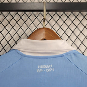 Camisa Seleção Uruguai Home 2024/25 - Puma Torcedor Masculina - Azul/Branca